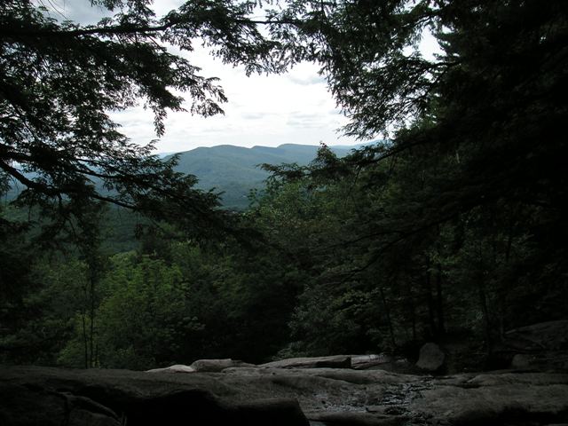 looking west from Cascade Falls